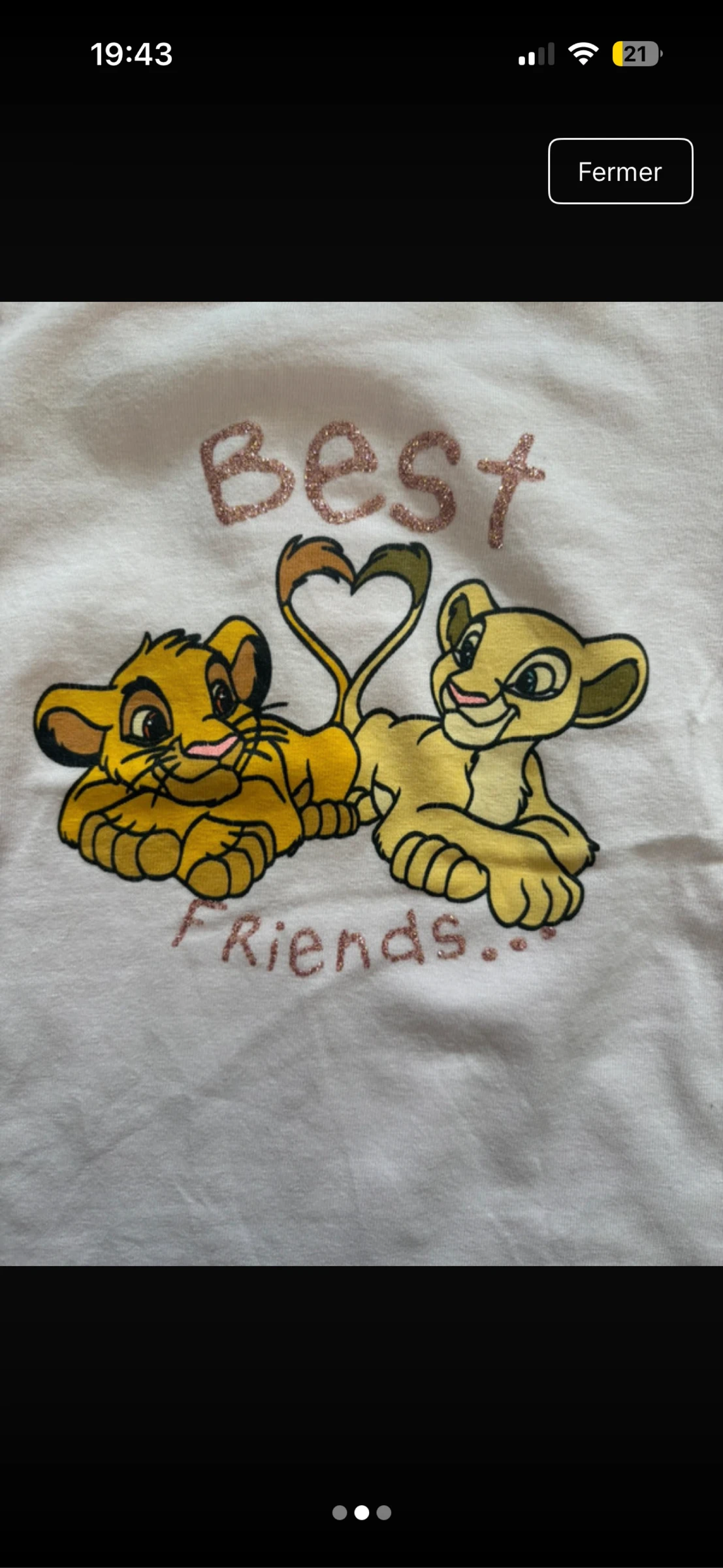 Camiseta manga curta Simba – photo 2